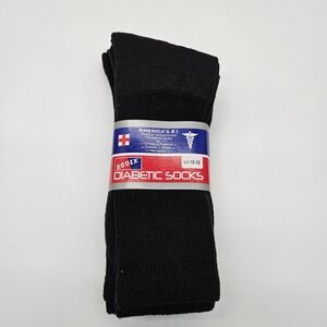 Rodex Diabetic Socks Black Size 10-13 Therapeutic Circulation Edema Neuropathy